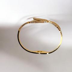 Golden Feather Embrace Cuff