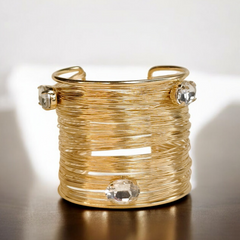 Spun Gold Treasure Bangle