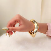 Lustre Wave Gold Bangle