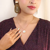Elara Bold Oval Drop Earrings