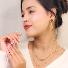 Ethereal Twist Drop Earrings