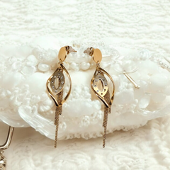 Ethereal Twist Drop Earrings