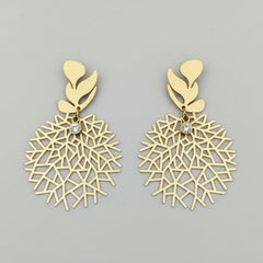 Aurelia Leaf Lattice Earrings
