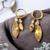 Aurielle Spark Hoop Drop Earrings