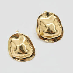 Aurélia Melted Gold Stud Earrings