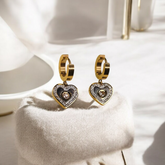 Forever Heart Drop Earrings