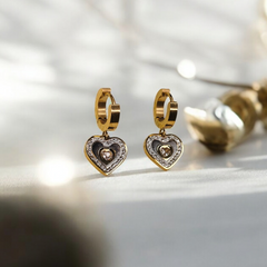 Forever Heart Drop Earrings