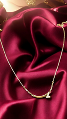 Signature Initial Curve Necklace