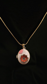 Rosette Whisper Locket Necklace