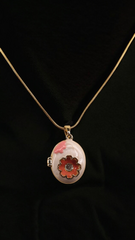 Rosette Whisper Locket Necklace