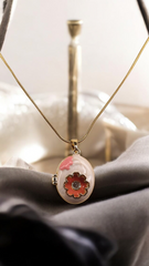 Rosette Whisper Locket Necklace