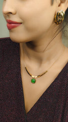 Emerald Muse Statement Necklace