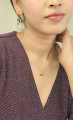 Golden Amour Heart Necklace
