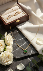Emerald Muse Statement Necklace