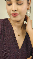 Golden Amour Heart Necklace
