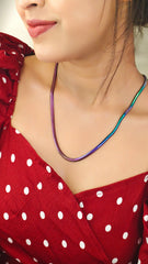 Rainbow Snake Chain Necklace
