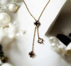 Elara Clover Drop Necklace