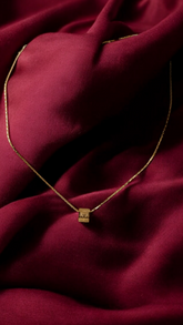 Celeste Barrel Charm Necklace