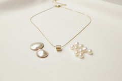 Celeste Barrel Charm Necklace