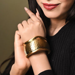Gilded Ripple Cuff