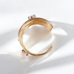 Spun Gold Treasure Bangle