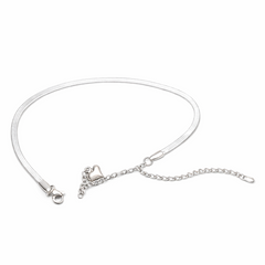 LunaLine Silver Anklet