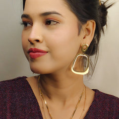 Aurielle Sculpted Drop Earrings