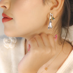 Aurora Fold Drop Earrings