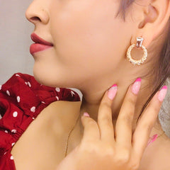 Aurelia Halo Stud Earrings