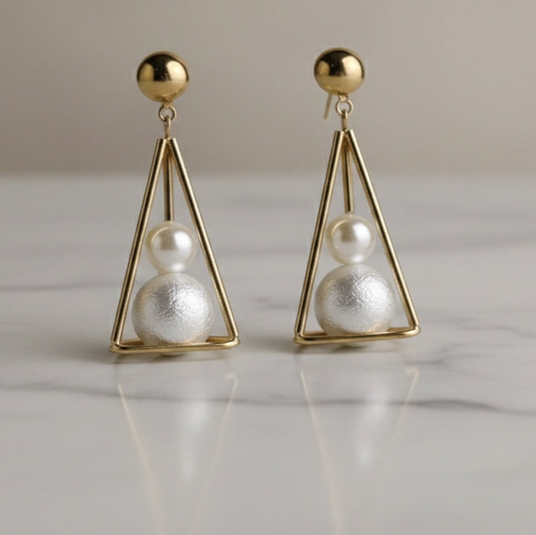 Pearl Prism Drop Earrings