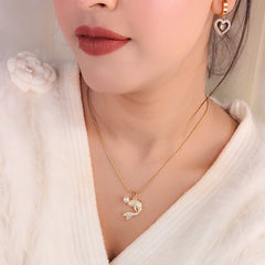 Forever Heart Drop Earrings