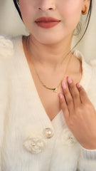 Signature Initial Curve Necklace