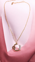 Luna Lock Pendant Necklace