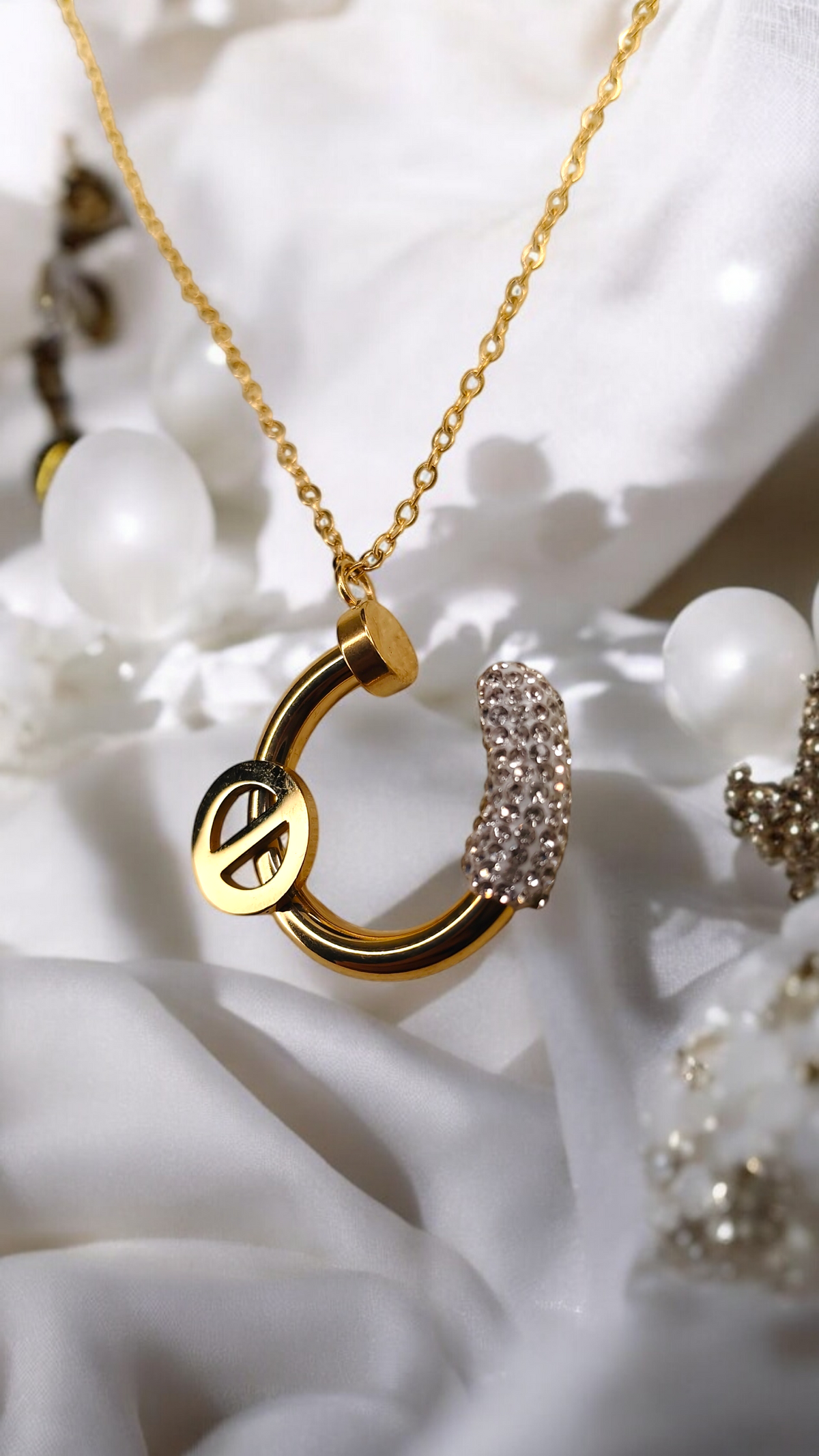 Luna Lock Pendant Necklace