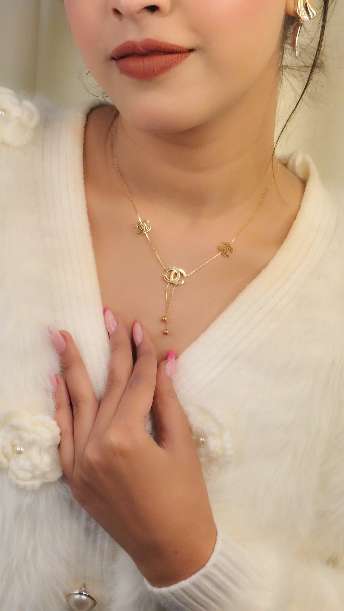 Celeste Chain Emblem Necklace