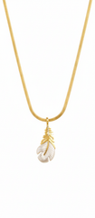 Ivory Fern Pearl Necklace